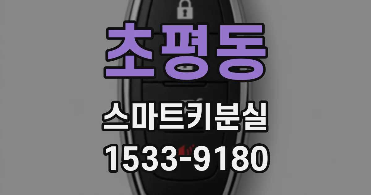 초평동 스마트키분실