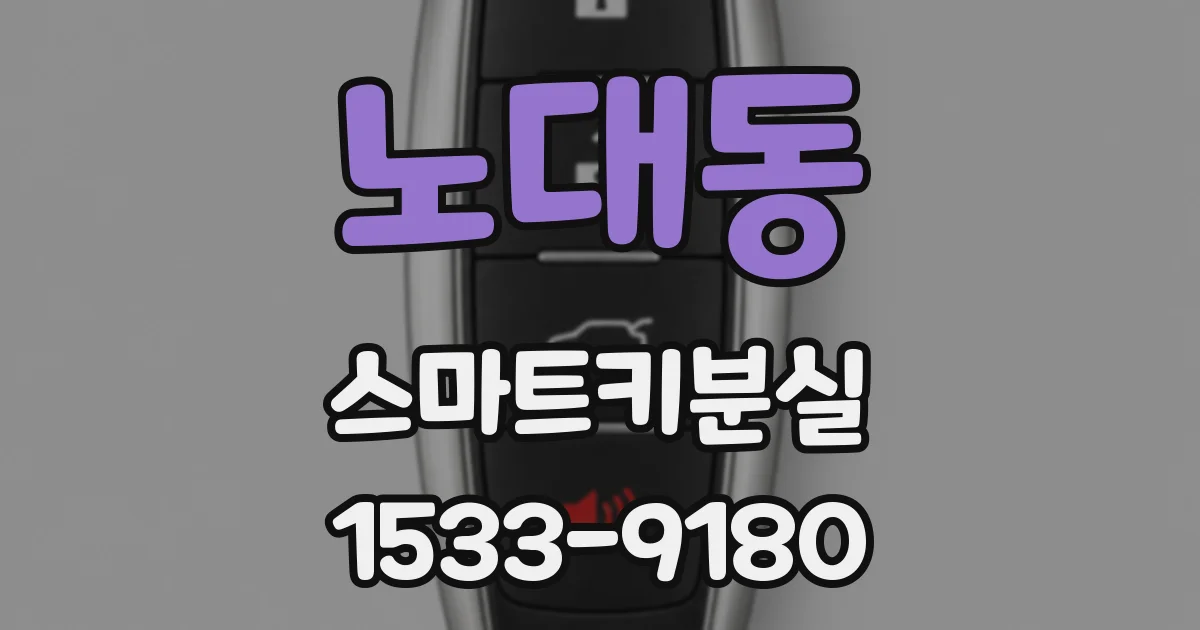노대동 스마트키분실