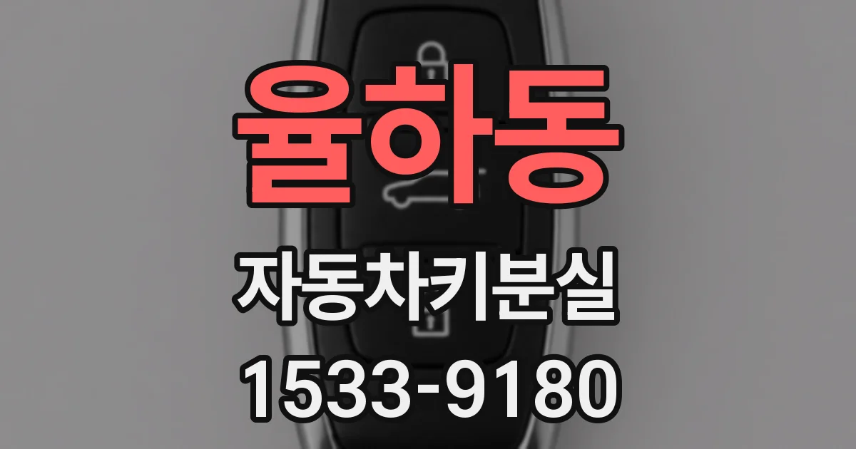 율하동 자동차키분실