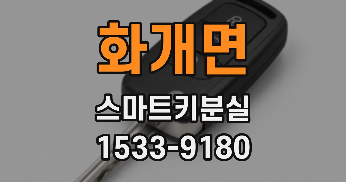 화개면 스마트키분실