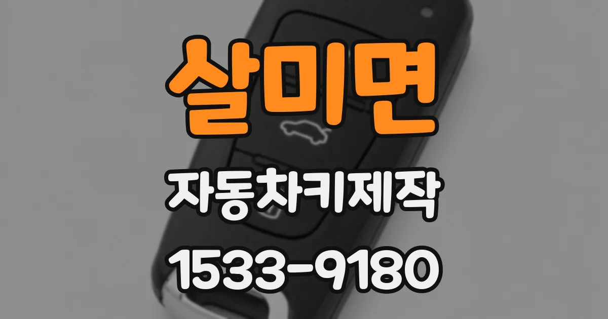 살미면 자동차키제작