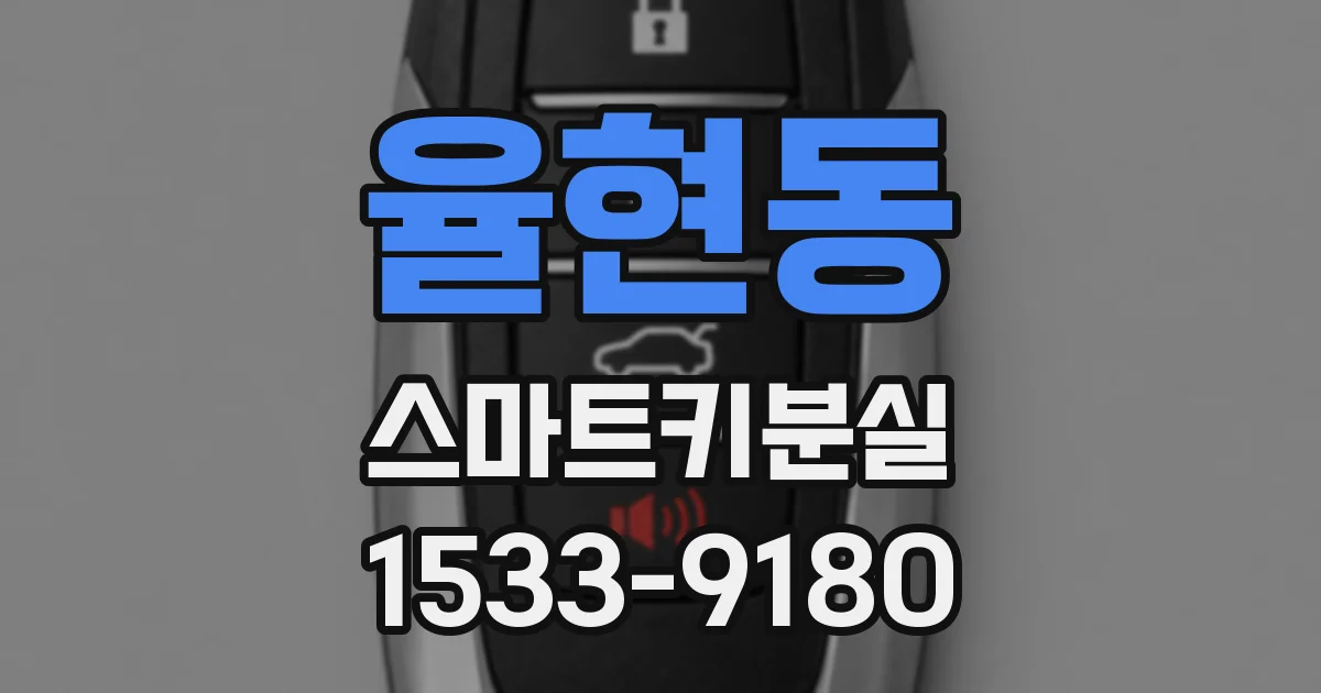 율현동 스마트키분실
