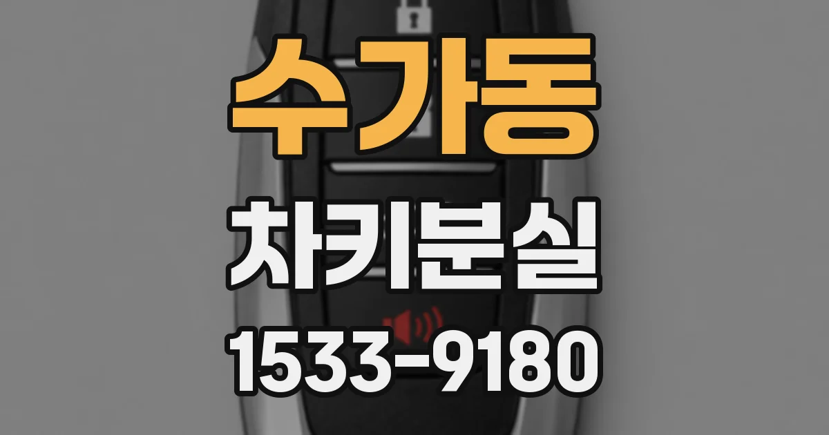 수가동 차키분실