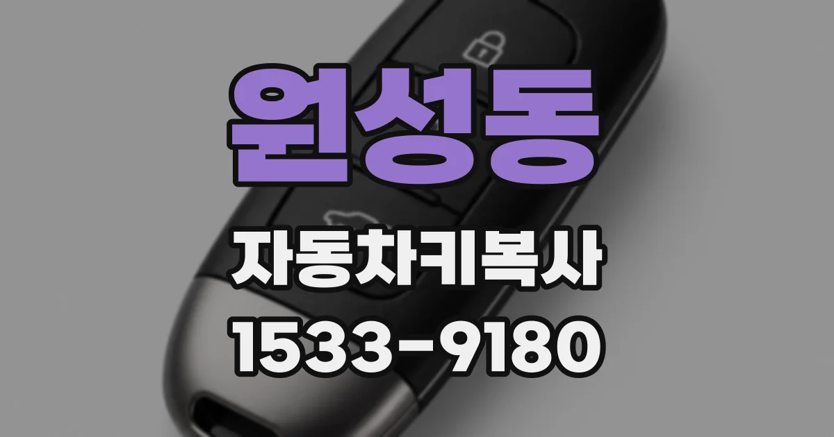 원성동 자동차키복사