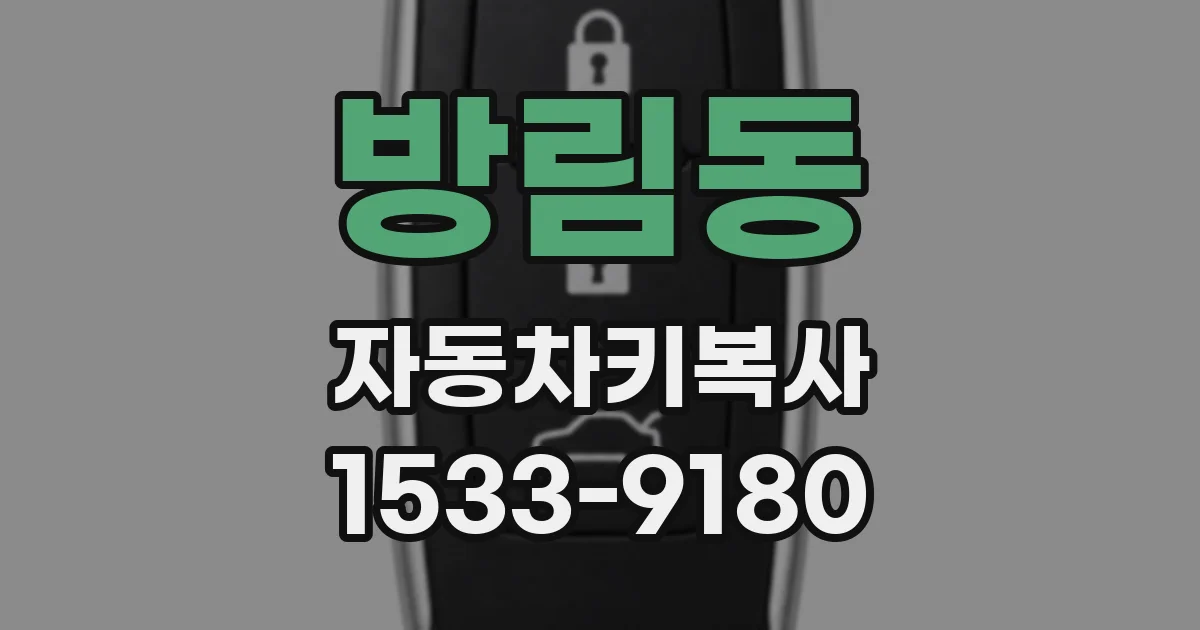 방림동 자동차키복사