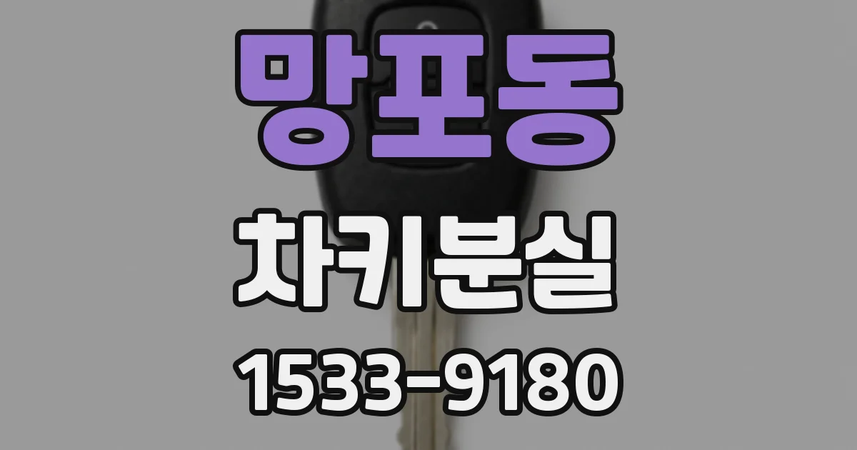 망포동 차키분실