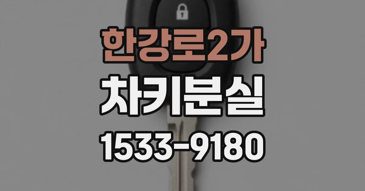 한강로2가 차키분실