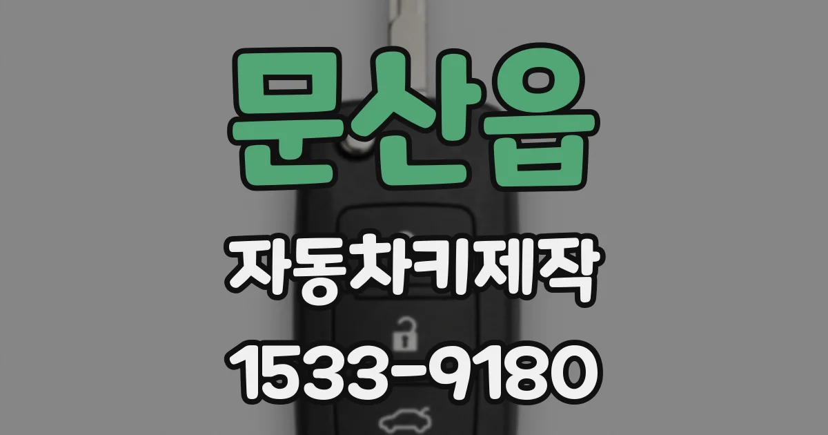 문산읍 자동차키제작