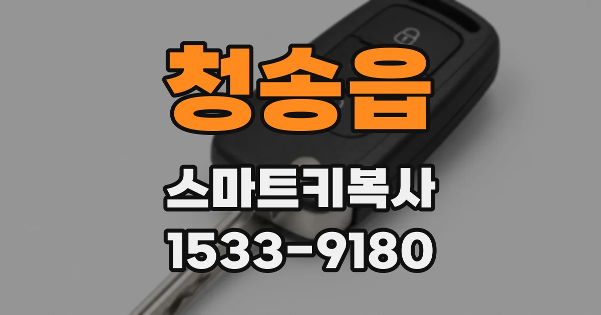 청송읍 스마트키복사