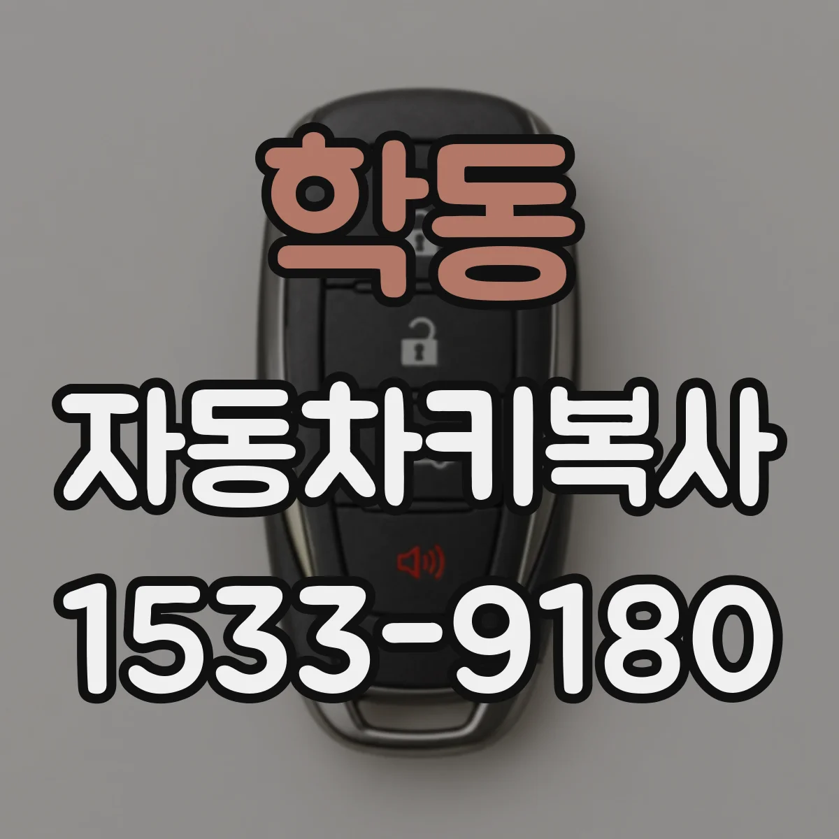 학동 자동차키복사