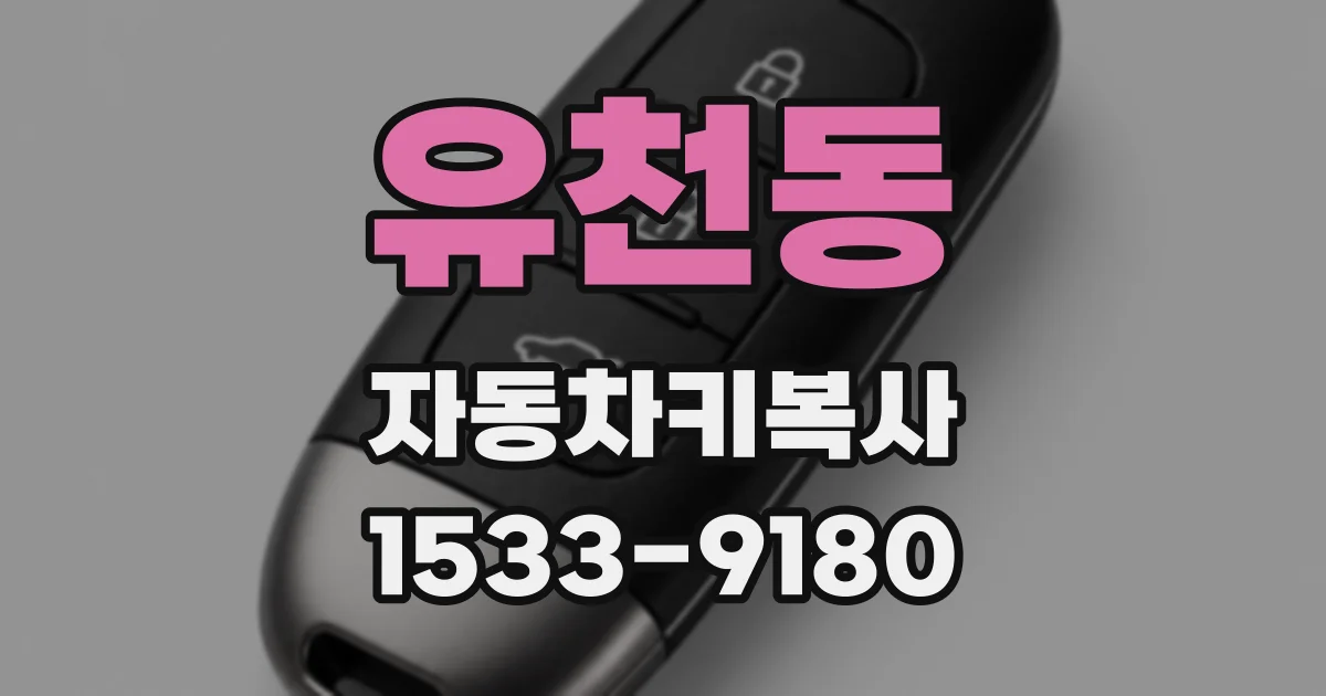 유천동 자동차키복사