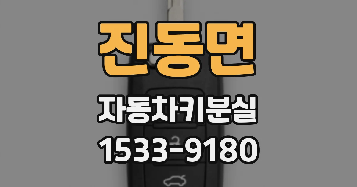 진동면 자동차키분실