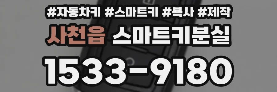 사천읍 스마트키분실