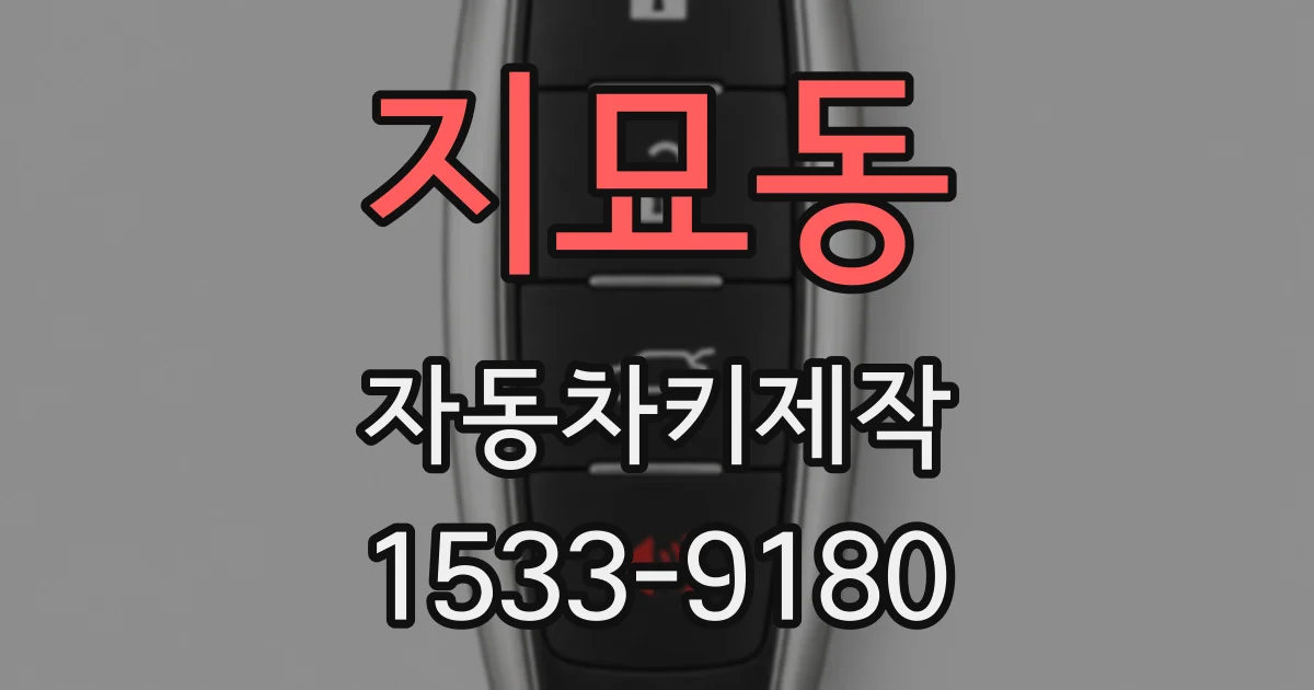 지묘동 자동차키제작