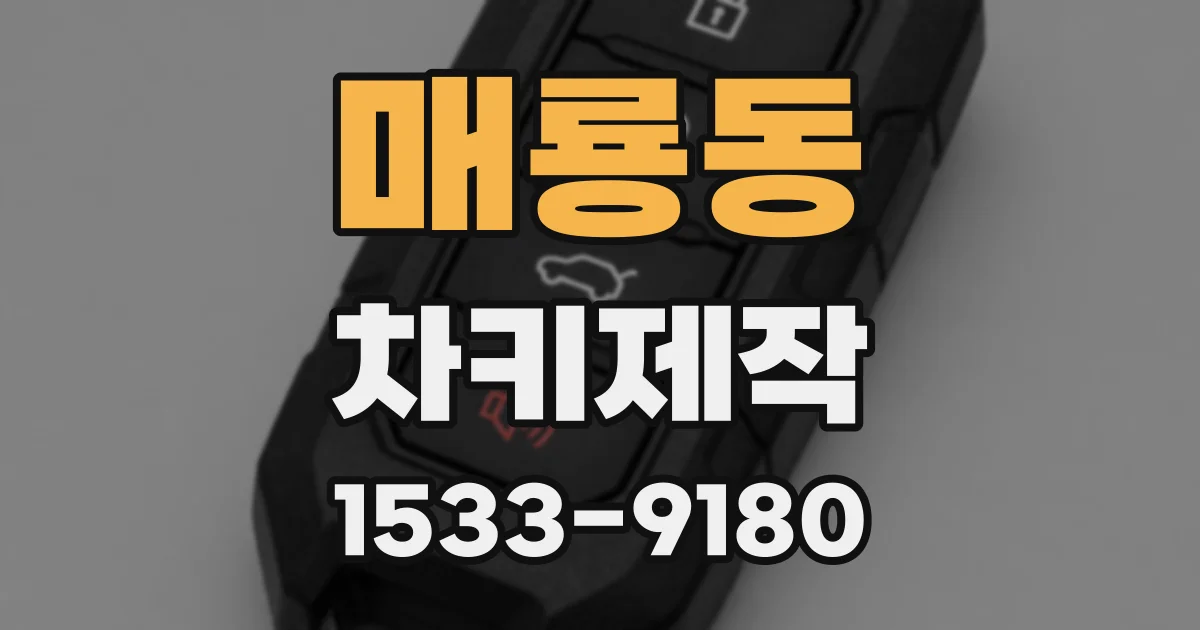 매룡동 차키제작