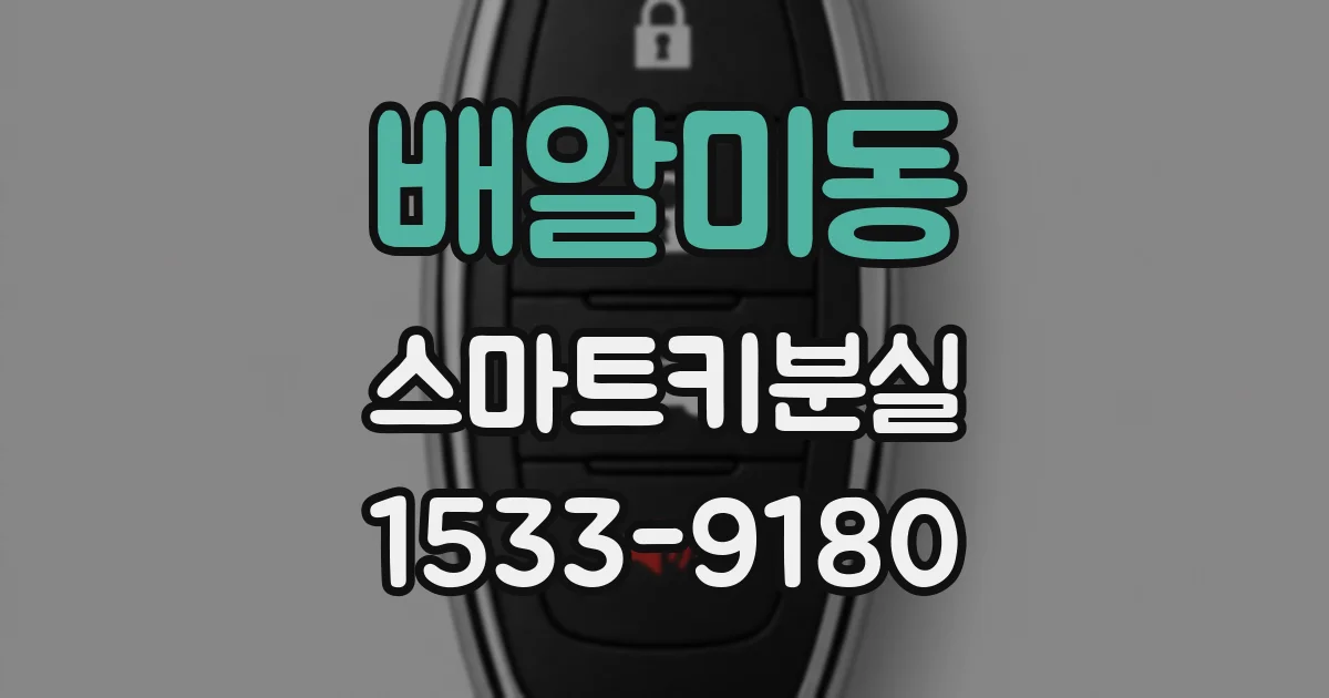 배알미동 스마트키분실
