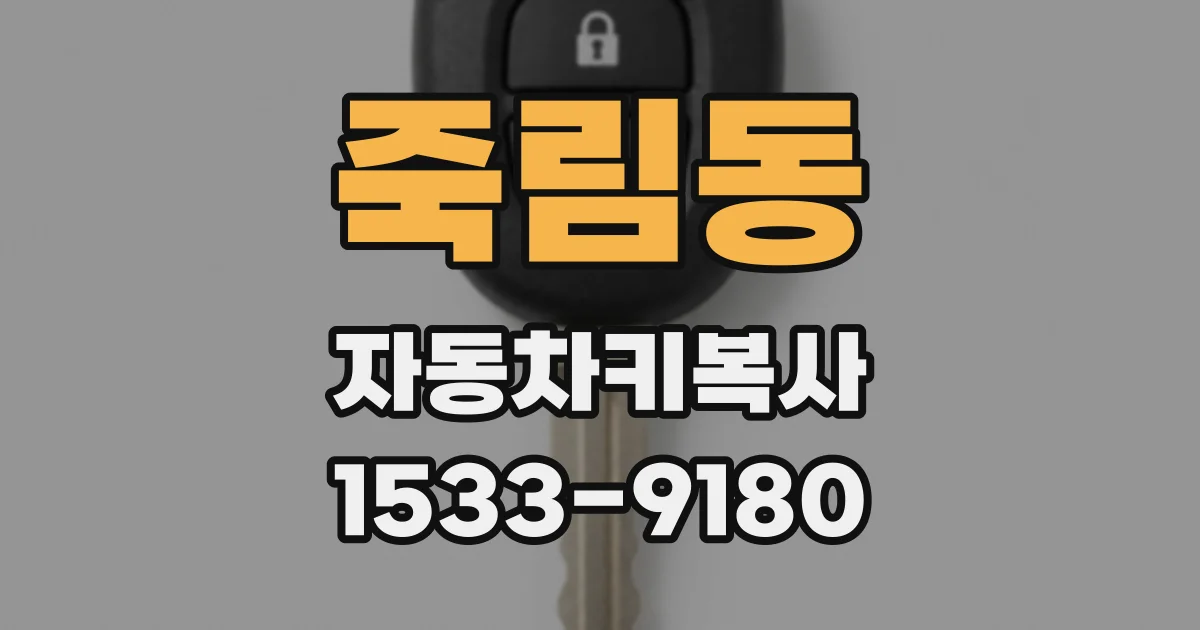 죽림동 자동차키복사
