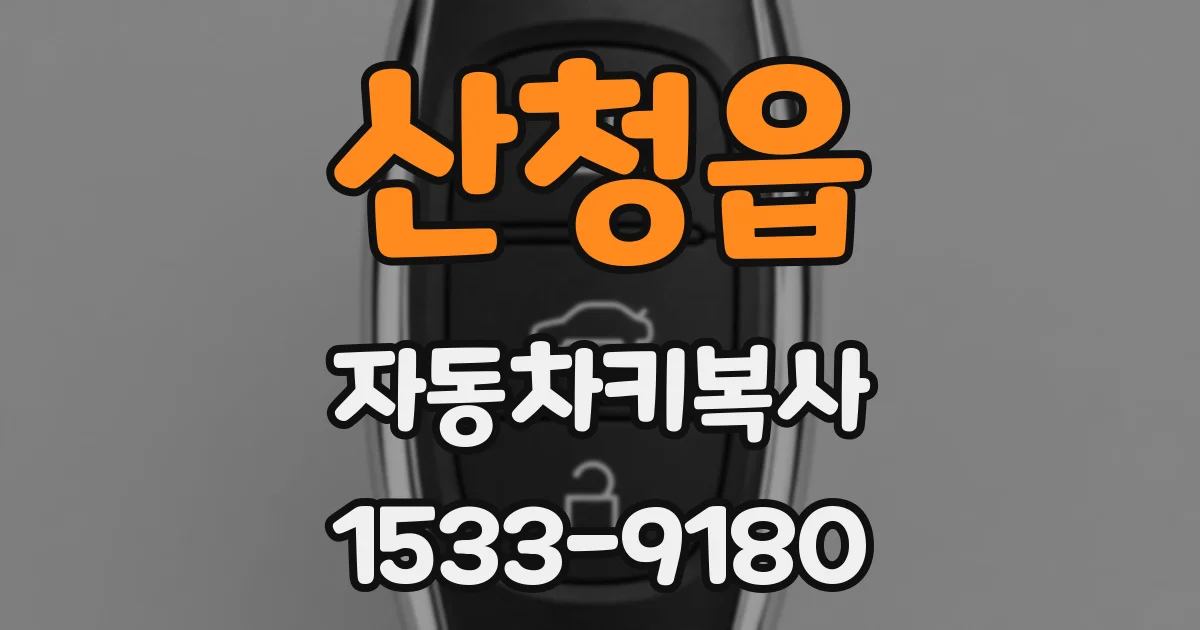 산청읍 자동차키복사