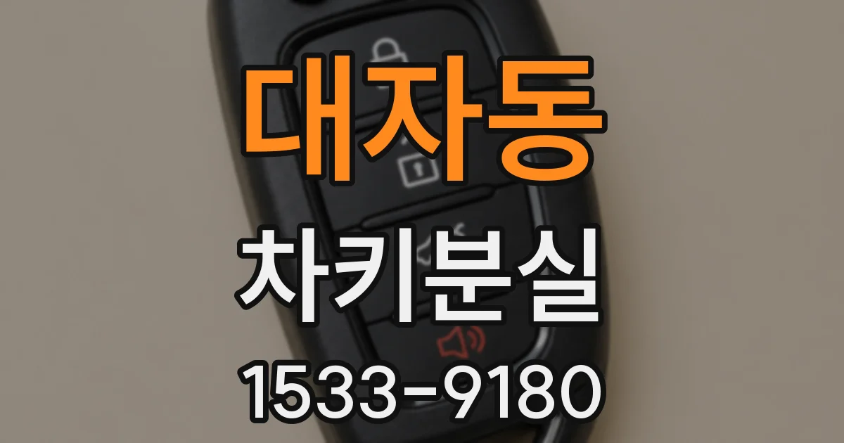 대자동 차키분실