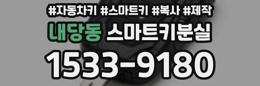 내당동 스마트키분실