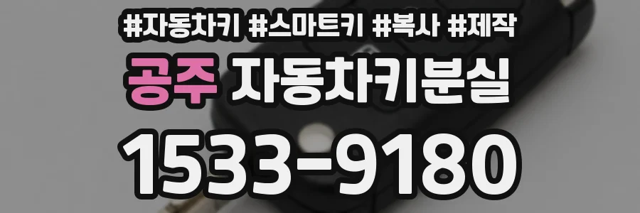 공주 자동차키분실