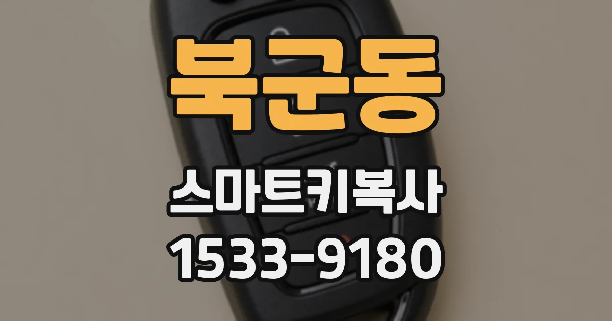북군동 스마트키복사