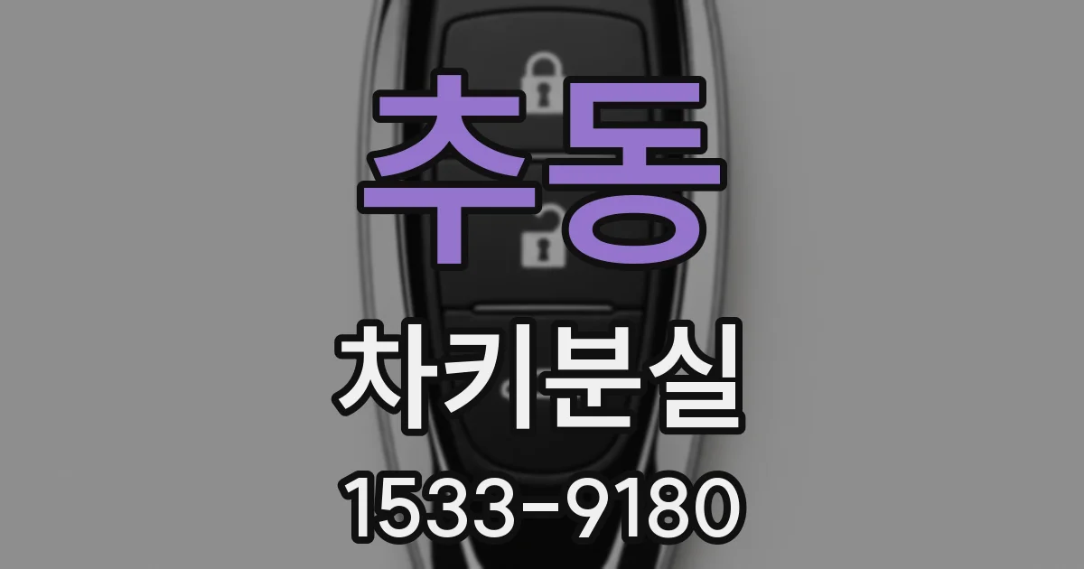 추동 차키분실