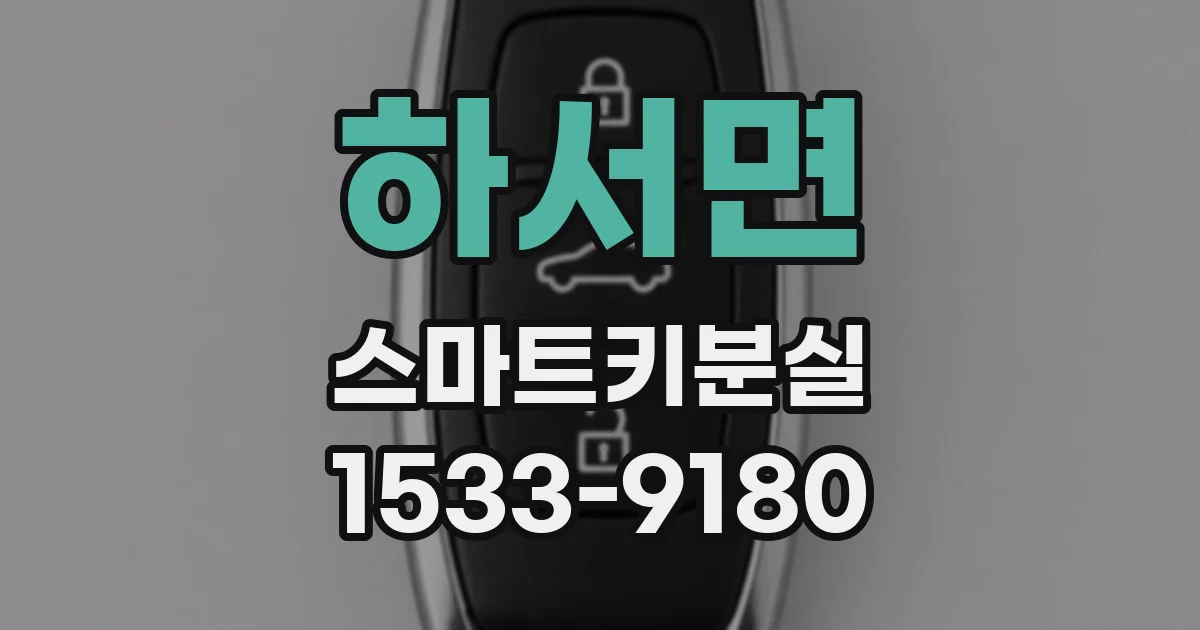 하서면 스마트키분실