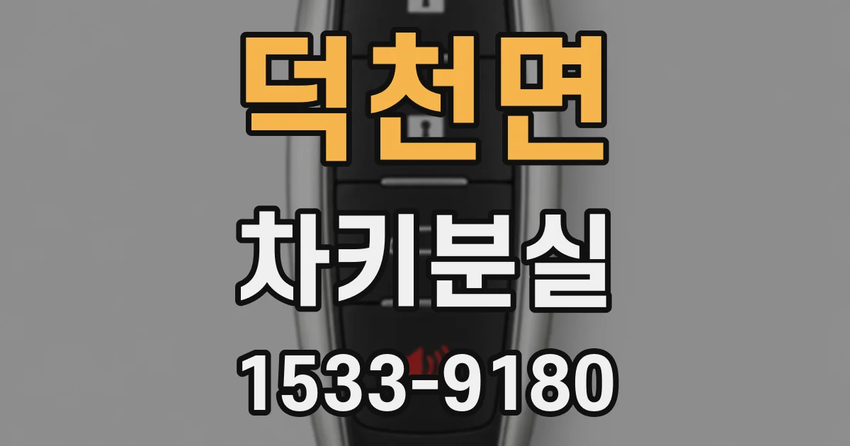 덕천면 차키분실