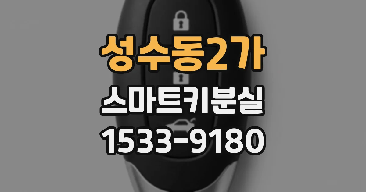 성수동2가 스마트키분실