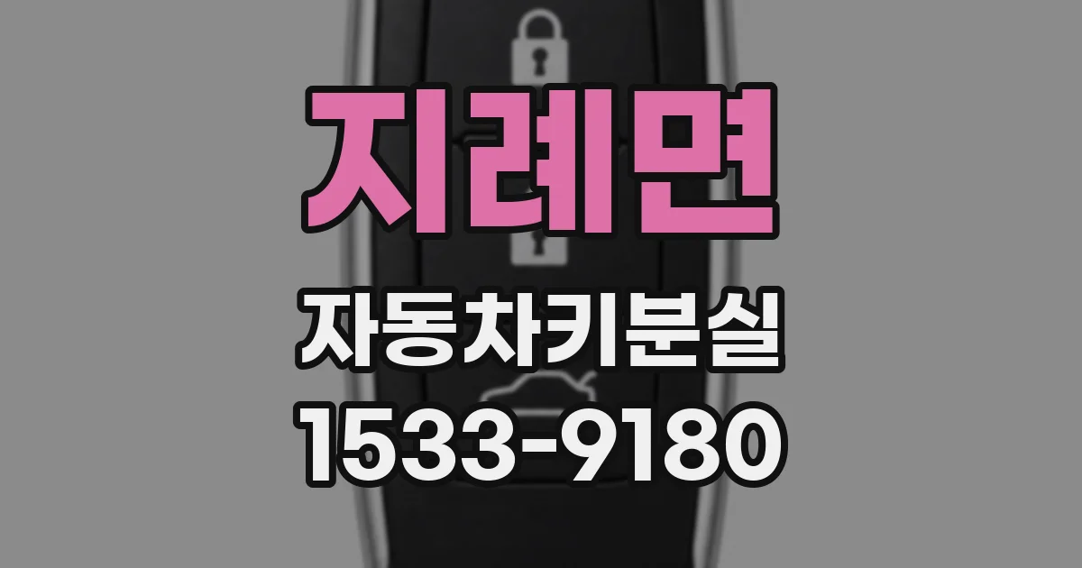 지례면 자동차키분실