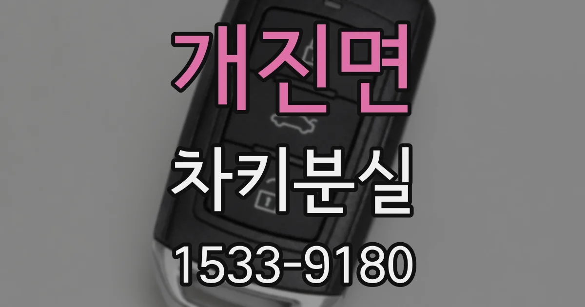 개진면 차키분실