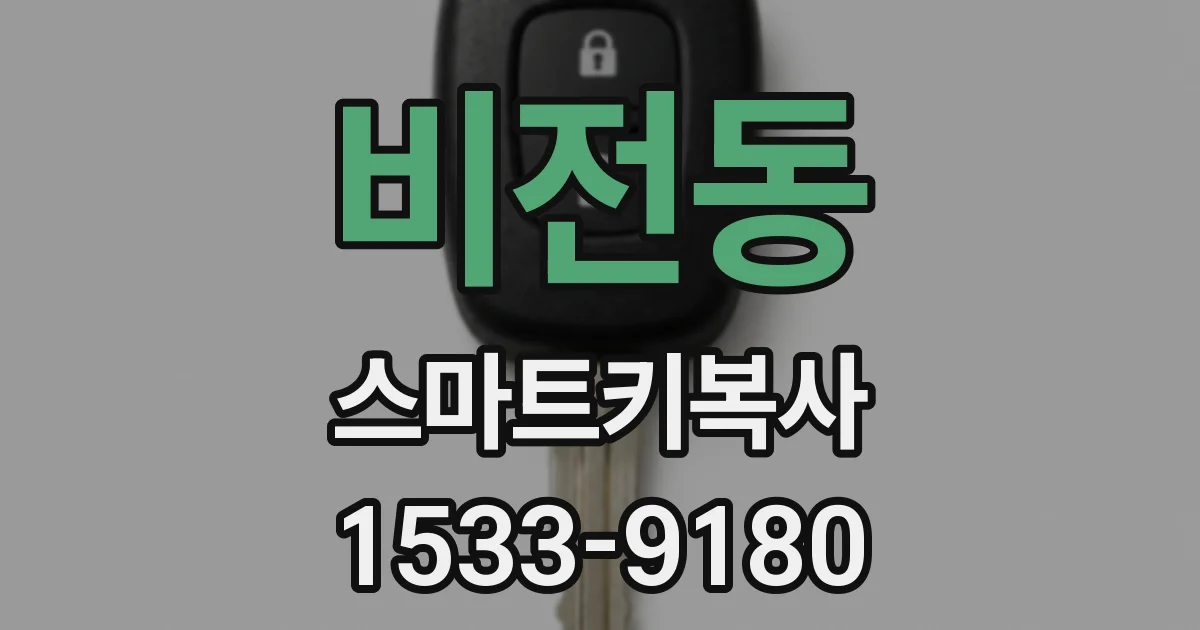 비전동 스마트키복사