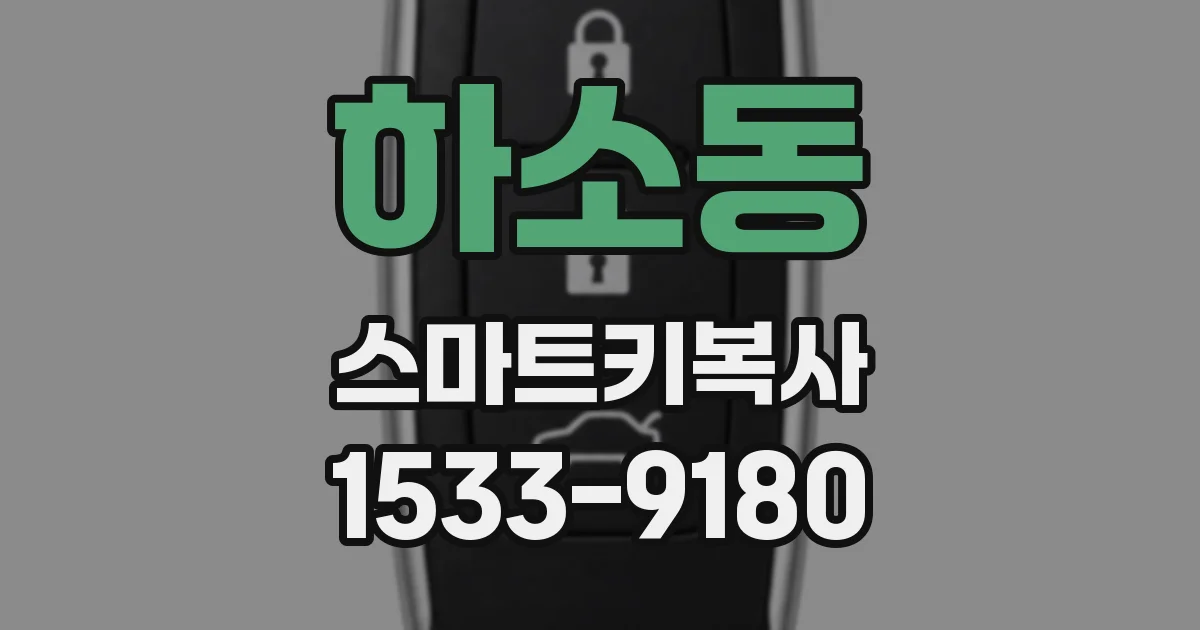 하소동 스마트키복사