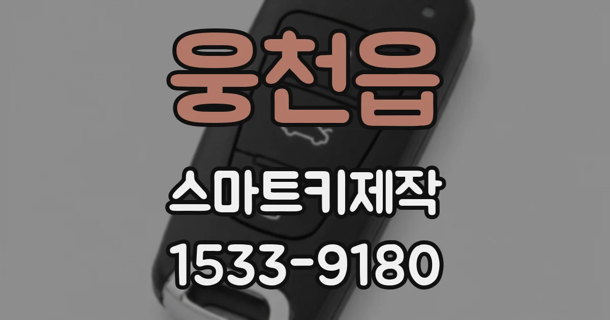 웅천읍 스마트키제작