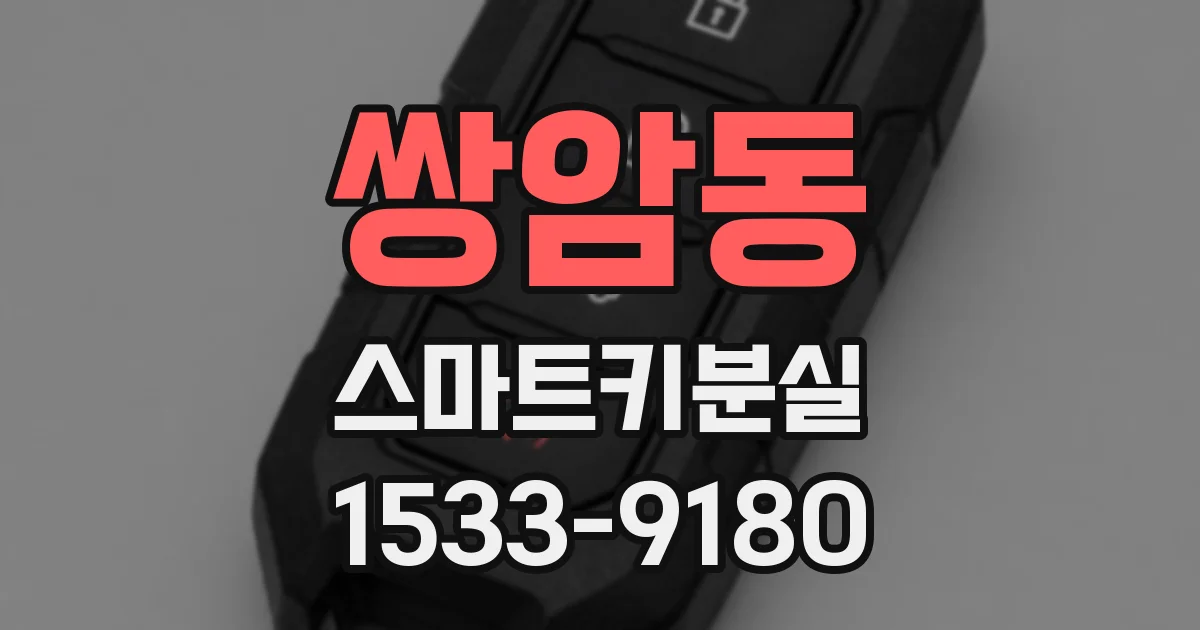 쌍암동 스마트키분실