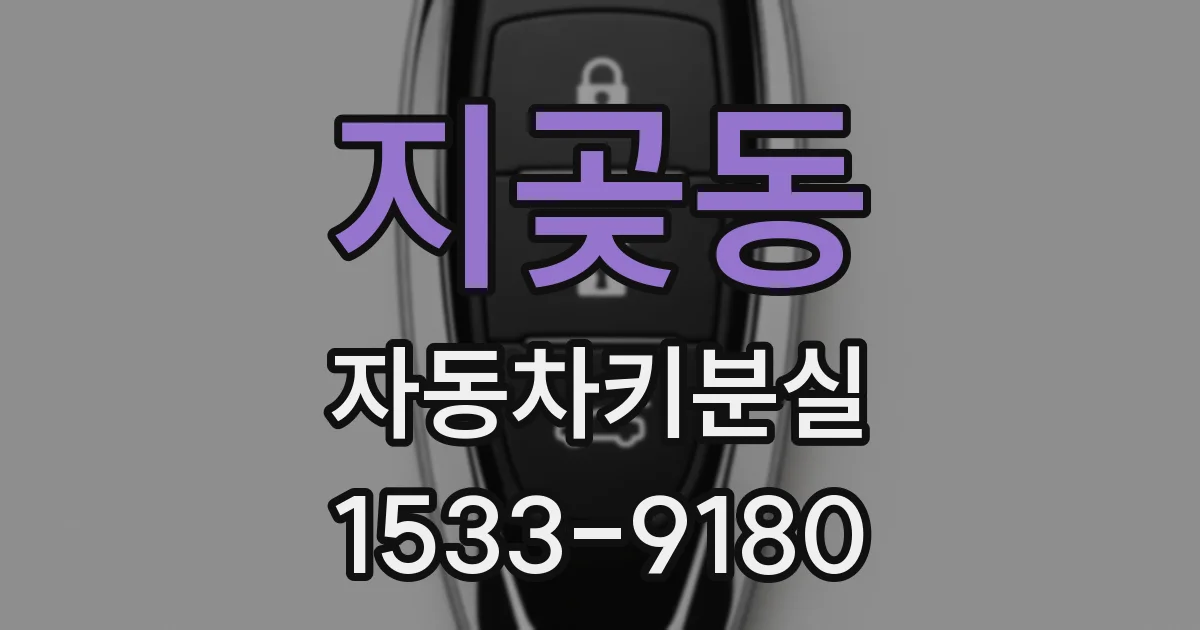 지곶동 자동차키분실
