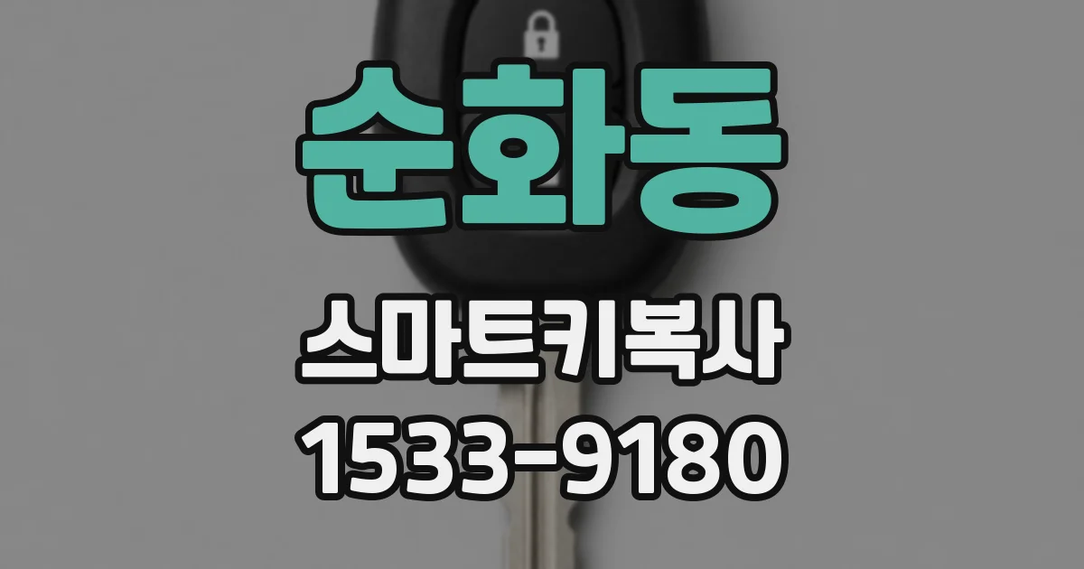 순화동 스마트키복사