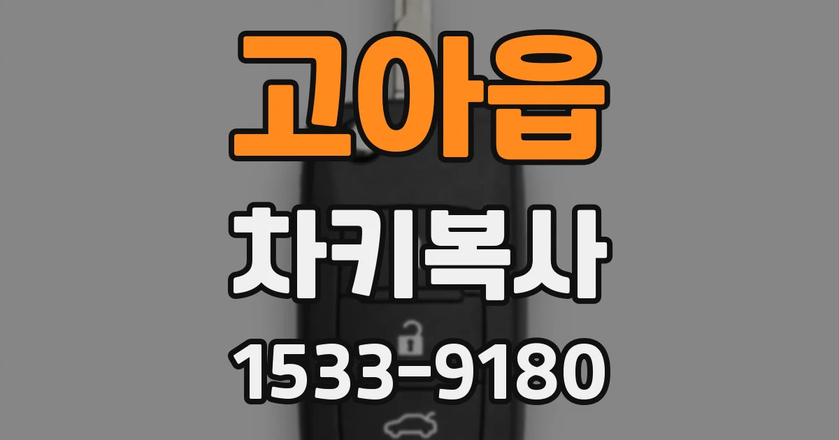 고아읍 차키복사