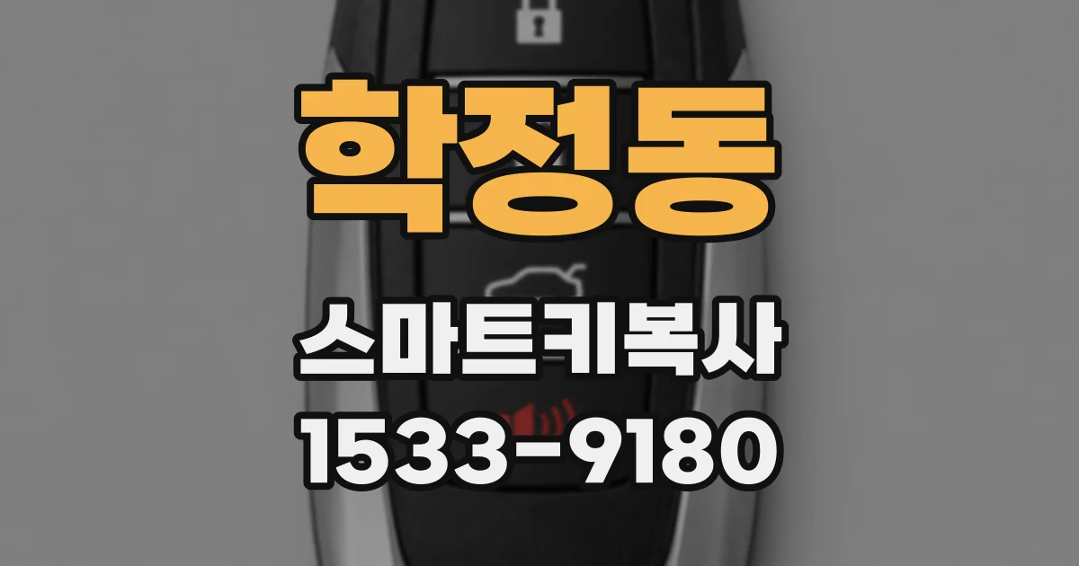 학정동 스마트키복사