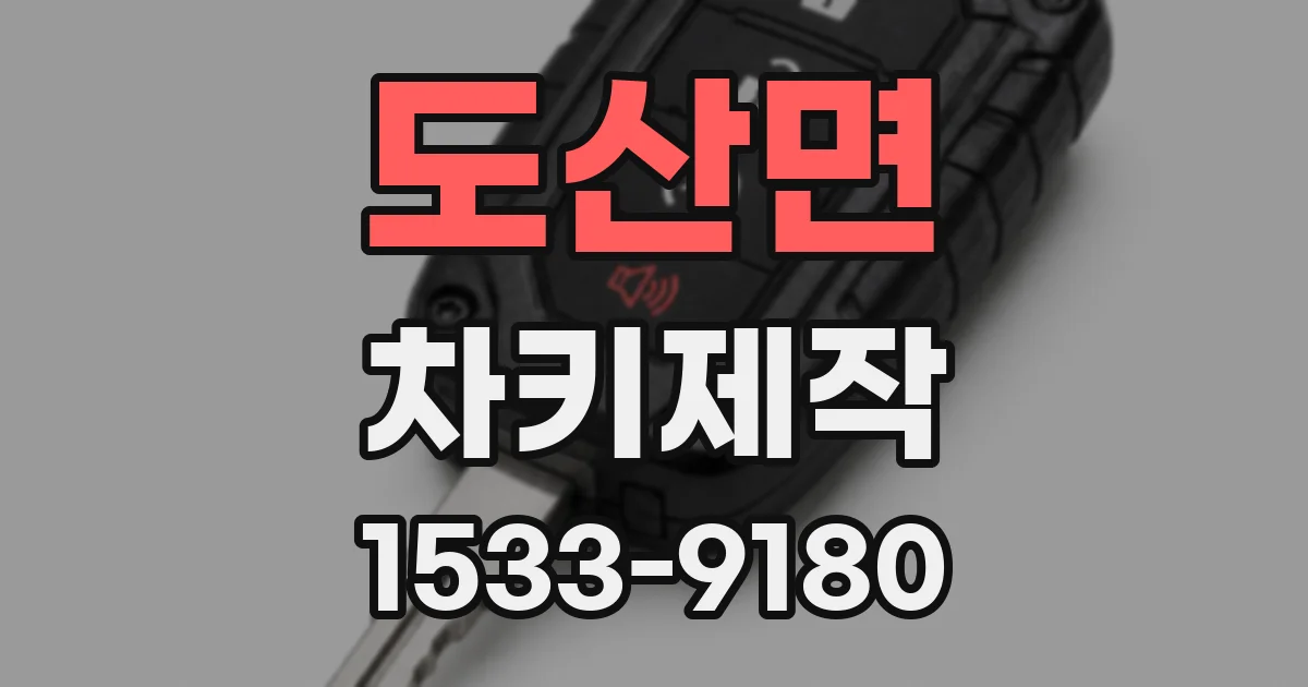 도산면 차키제작