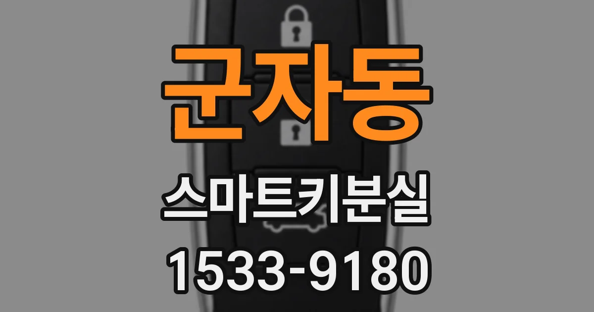 군자동 스마트키분실