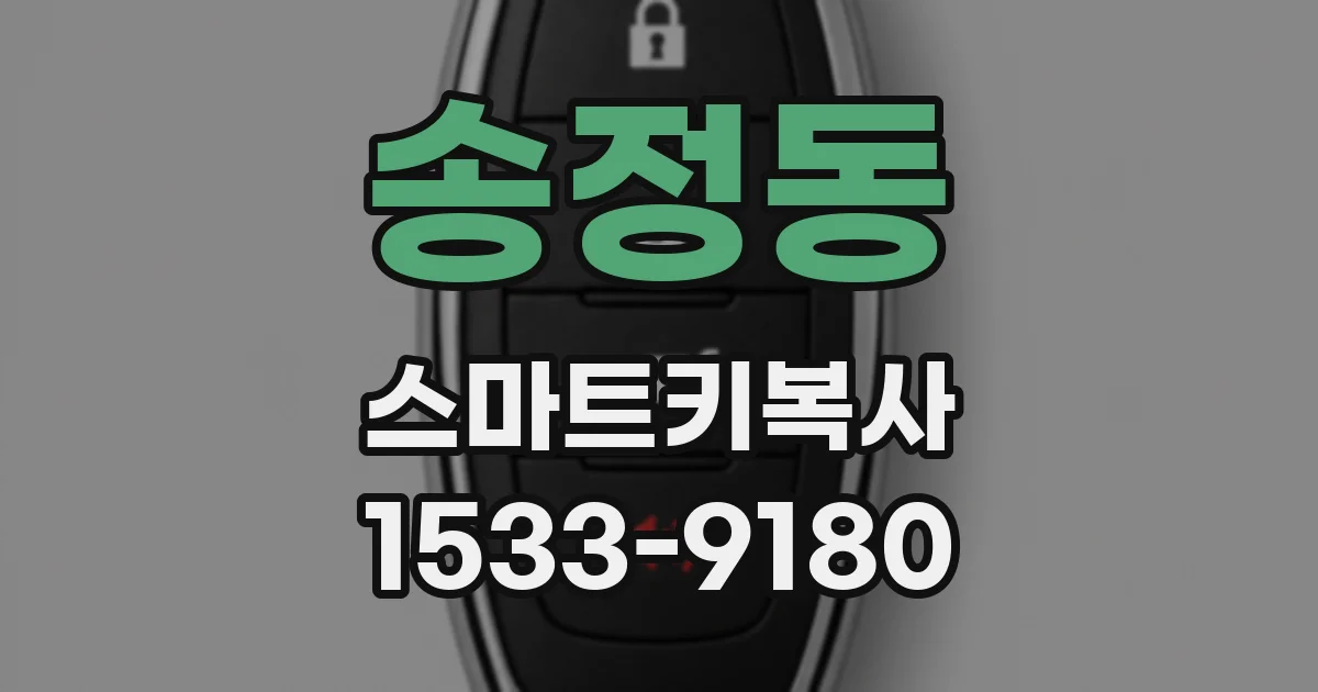 송정동 스마트키복사