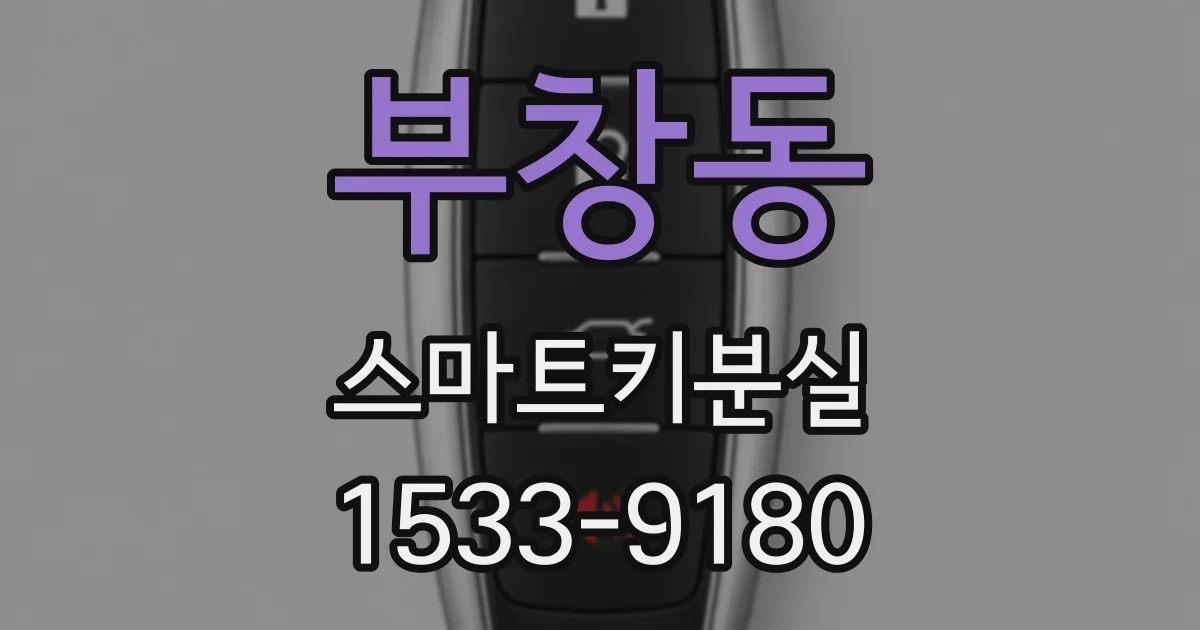 부창동 스마트키분실