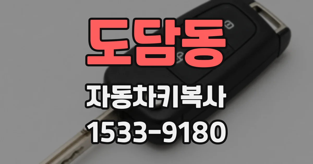 도담동 자동차키복사