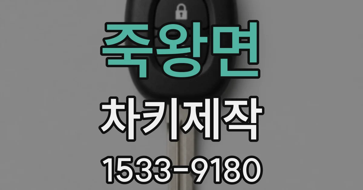 죽왕면 차키제작