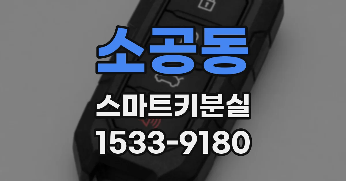 소공동 스마트키분실