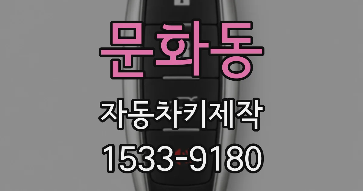문화동 자동차키제작