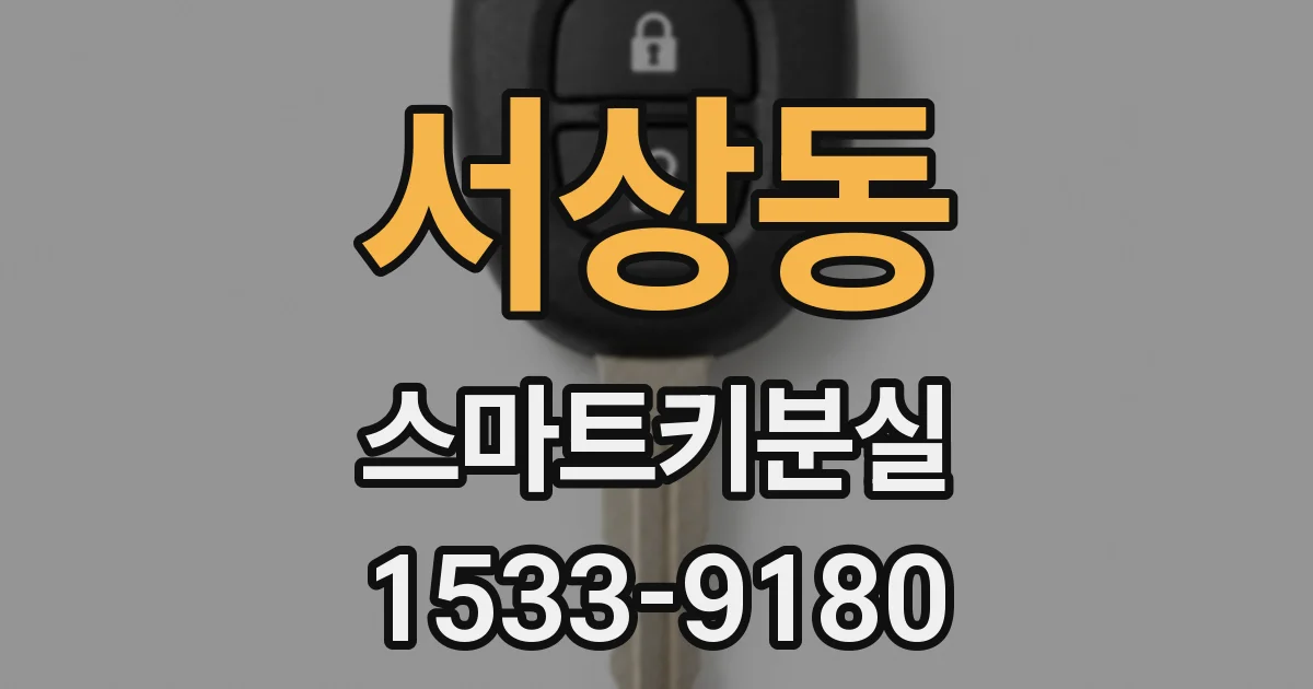 서상동 스마트키분실
