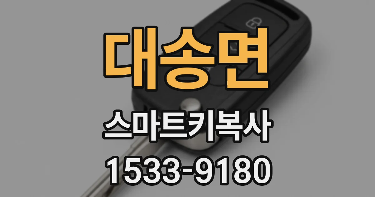 대송면 스마트키복사